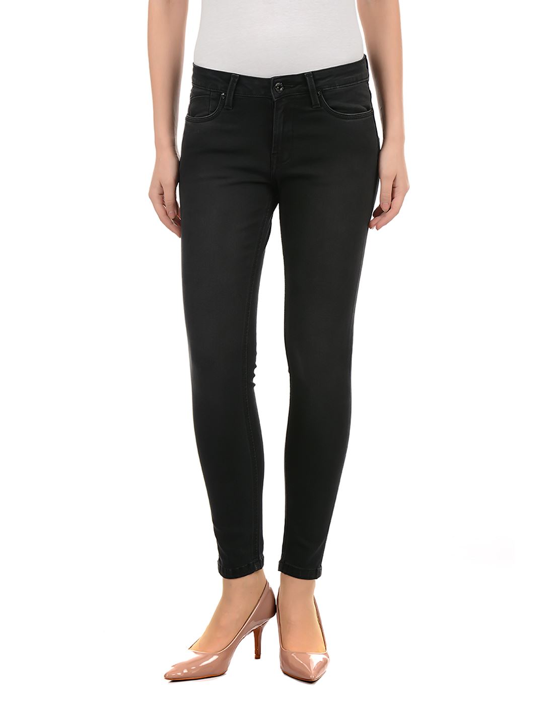 Pepe Jeans London Women Casual Wear Black Jeans